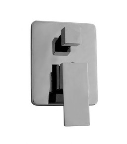 Monocomando base encastrar 2 saídas Diamante cromado