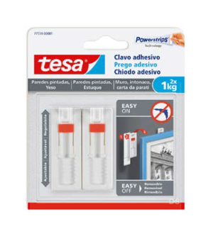 Prego adesivo ajustável para parede